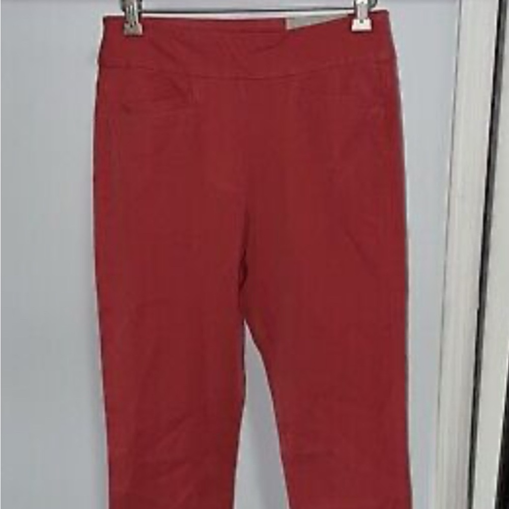 Soft Surroundings Red Coral Superla Stretch Pants Size NWT SZ TL 14-16